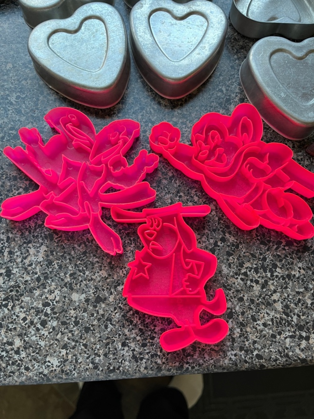 ‘91 Heckle & Jeckle, Deputy Dog & Mighty Mouse cookie cutters - New